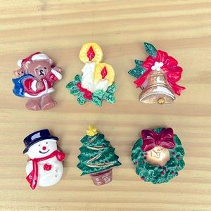Vintage Christmas Button Covers